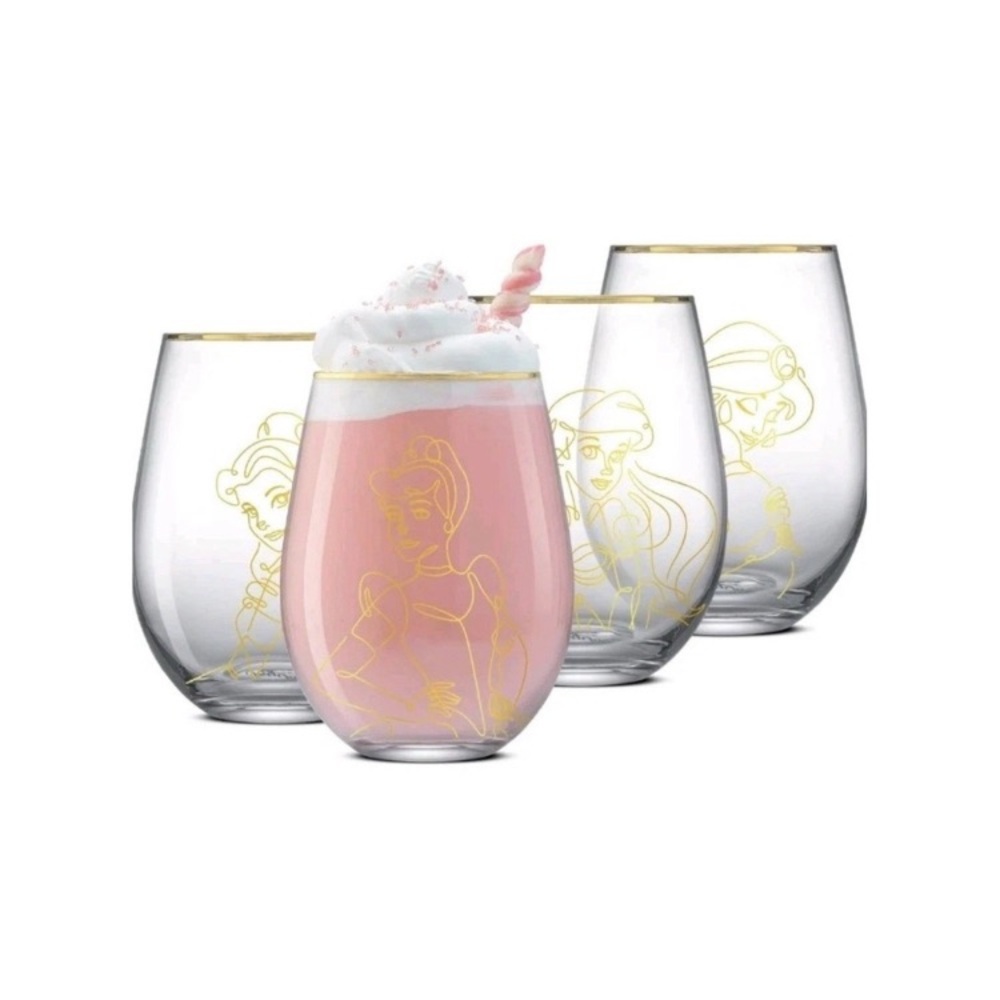 JoyJolt Disney Princess Sketch Glasses Set - Picture 2 of 2